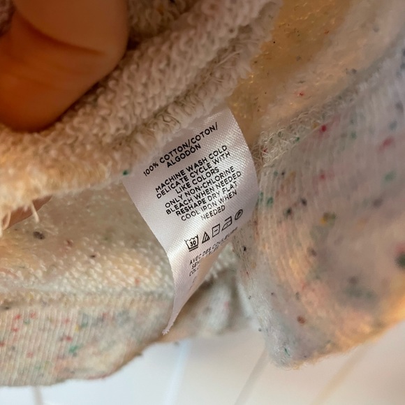 Lou & Grey for LOFT Terry Flecked Cropped Sweatshirt - Picture 5 of 5